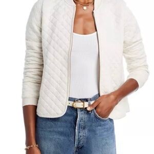Marine Layered - Corbat quilted bomber in Oatmeal sz small